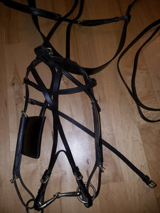 Cob size leather harness