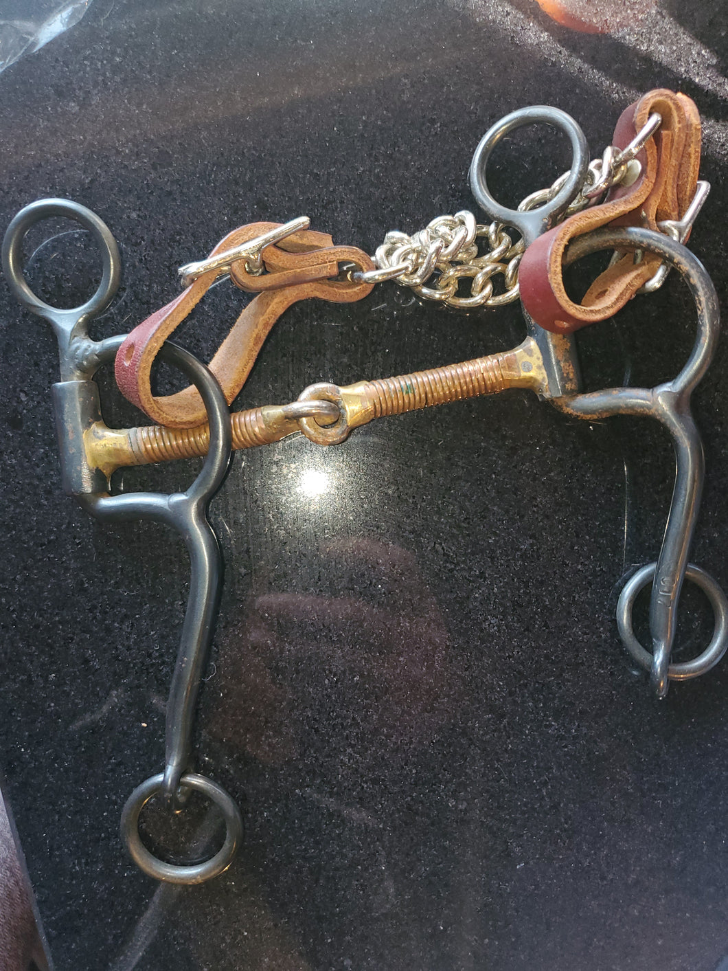 Copper wrapped snaffle